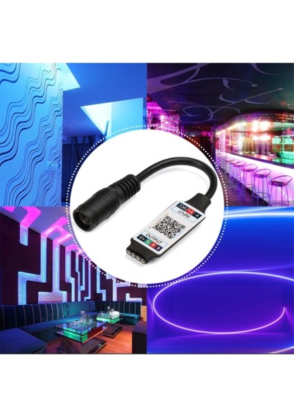 Siyah Rgb LED Bluetooth Kontrol Cihazı LED