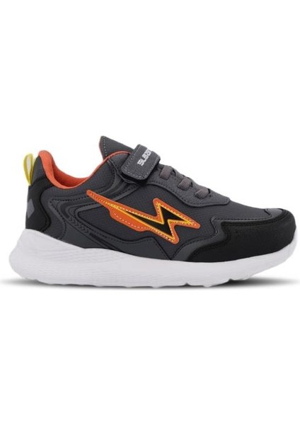 Erkek Çocuk Spor Ayakkabı Kaoru Sneaker Ayakkabı Koyu Gri SA23LF006-230