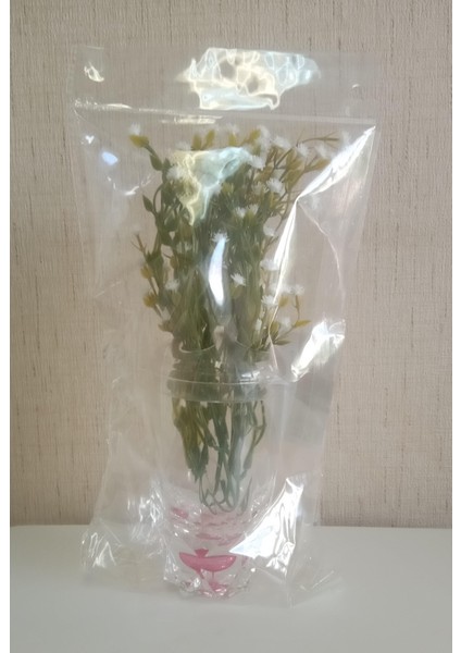 Vazo Dahil,Vazoda Çiçek,Beyaz Yapay Çiçek,Vazo Dekoratif Kristal Damlalı 6x6x19cm indirimleri