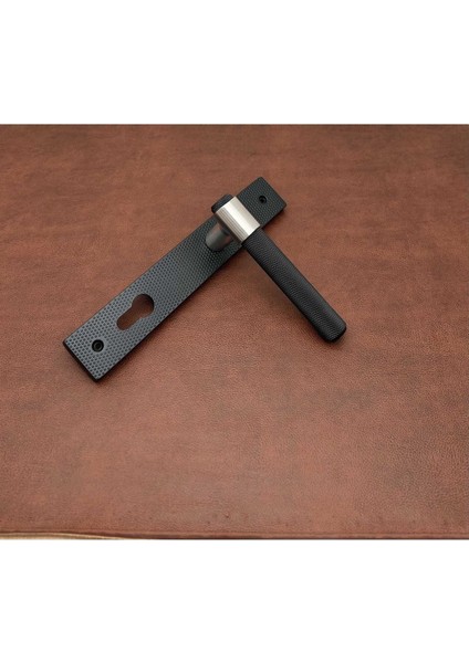 Punch Mat Siyah Inox Lüx Aynalı Yale Çelik Kapı Kolu Sağ Basar Tek Yön indirimleri
