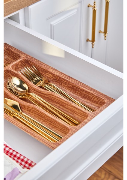 Lüks 4 Bölmeli Çekmece Içi Kaşıklık 37X21 cm modelleri