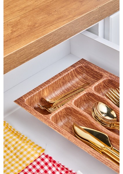 Lüks 4 Bölmeli Çekmece Içi Kaşıklık 37X21 cm fırsatları