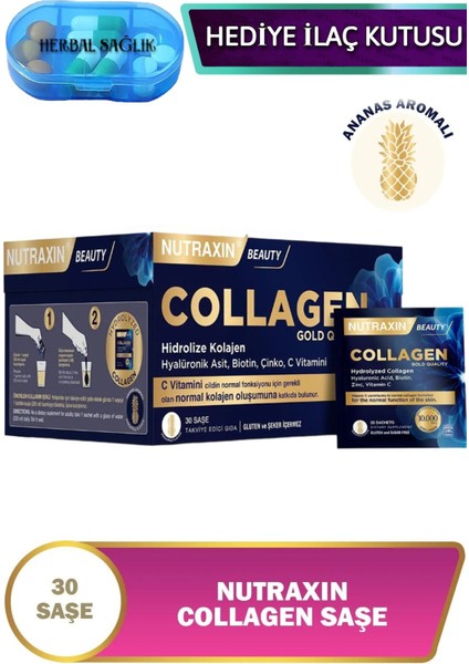 Collagen 10.000 Mg-(Tip1-Tip3) 30 Adet Saşe Kolajen Ananas Aromalı
