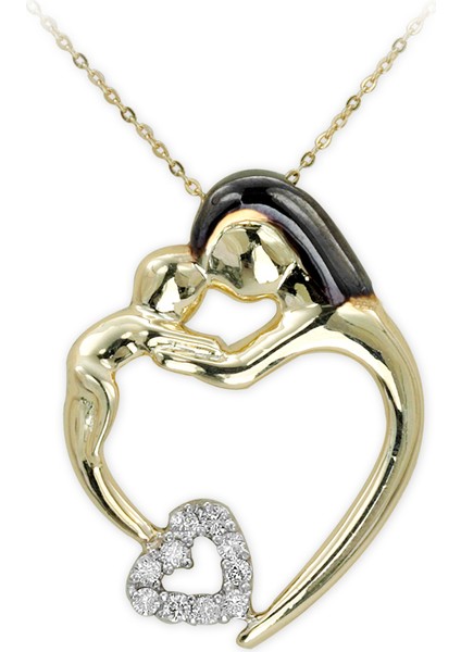 Pırlanta Anne ve Çocuk Kolye