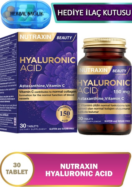 Hyaluronik Asit -(Astaksantin - C Vitamini) 30 Adet Tablet 150 Mg