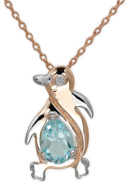 Pırlanta Altın Penguen Kolye