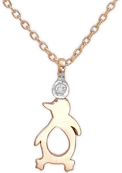 Pırlanta Altın Penguen Kolye