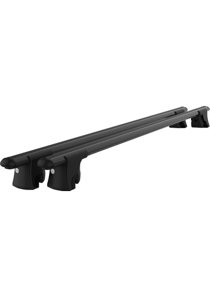 Fiat Panda MK4 (2012-2024) Entegre Tavan Çıtalı Modeller için Araç Üstü Portbagaj Taşıyıcı / Kilitlenebilir Tavan Barları 2li Set Siyah