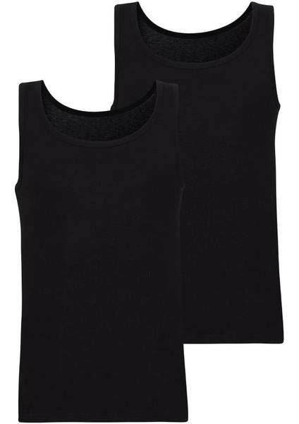 Tender Cotton 2'li Siyah Atlet 9678