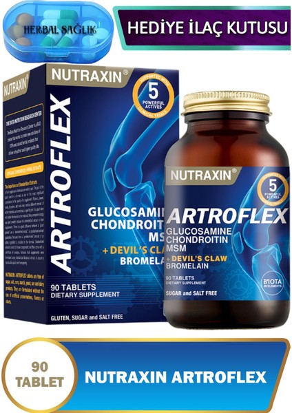 Artroflex - (Glukozamin-Msm-Kondroitin-Bromelain-Şeytan Pençesi) 90 Adet Tablet