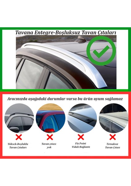 Chery Tiggo 8 Pro Suv Için Portbagaj Taşıyıcı / Kilitli Tavan Barı 2li Set Siyah