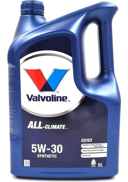 Valvolıne All Clımate 5W-30 5 Lt ( Üretim Yılı 2023 )