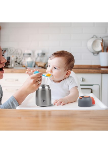 450ML Bebek Mama Saklama Termosu Vakumlu Çift Taraflı Termos