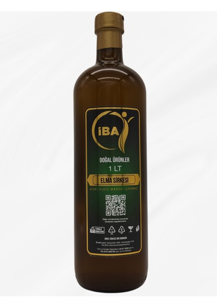Iba Doğal Elma Sirkesi 1lt