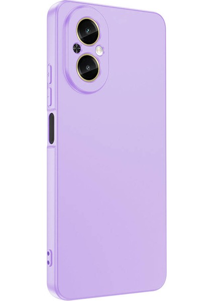 Realme 12 Lite Kılıf Mara Lansman Silikon Mat Soft Kamera Korumalı Lila