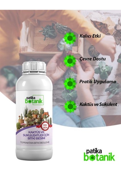 500 ml Kaktüs ve Sukulentler Için Genel Besin - Topraktan