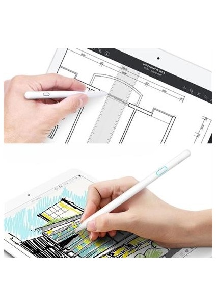 Evrensel Tablet ve Dokunmatik Telefonlarla Uyumlu Hassas Çizim ve Tasarım Kalemi