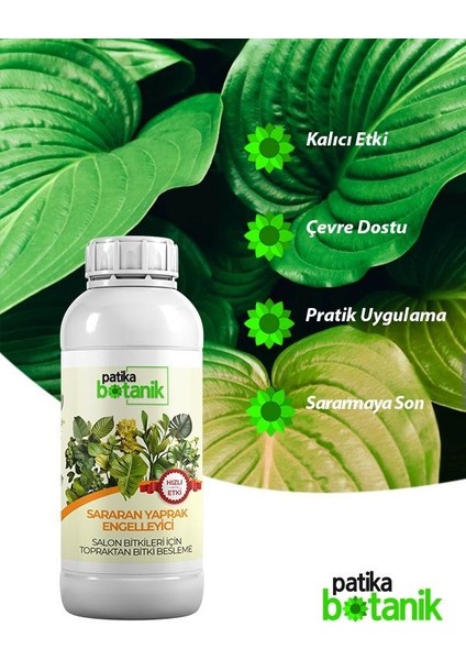 500 ml Sararan Yaprak Engelleyici - Süs Bitkileri Için - Topraktan