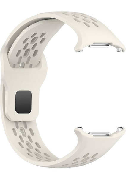 Samsung Galaxy Watch Ultra 47MM Kordon Delikli Tasarım Silikon KRD119 Starlight