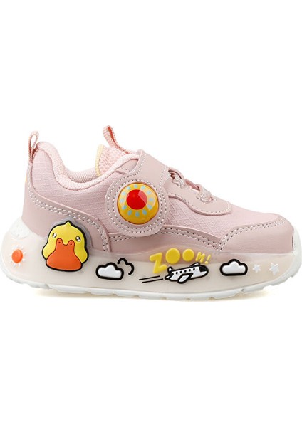 BK24 1739 Pudra Bebek Günlük Işıklı Ayakkabı BK24-1739-PUDRA Pembe