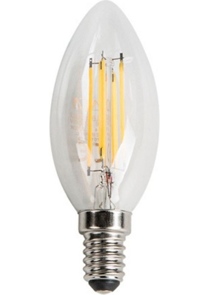 2'Li 4w E14 Led Flamanlı Buji Günışığı Ampul