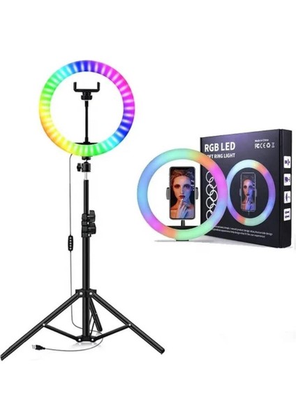 Vos Versa MJ26 10 Inç Rgb Selfie Işığı + 2.1 Metre Tripod VVE1066