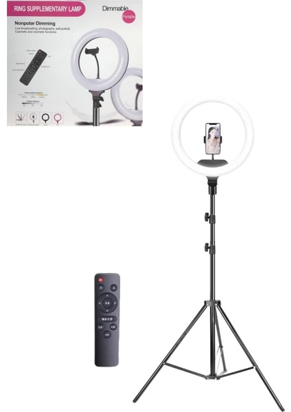 Vos Versa 14 Inç Kumandalı Selfie Işığı 3 Renk + 2.1 Metre Tripod VVE1068