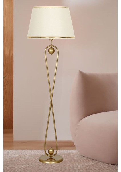 1 Forever Statik Eskitme Mat Gold Metal Lambader 151-200 Metal E27 Tek Ayaklı Altın fiyatları