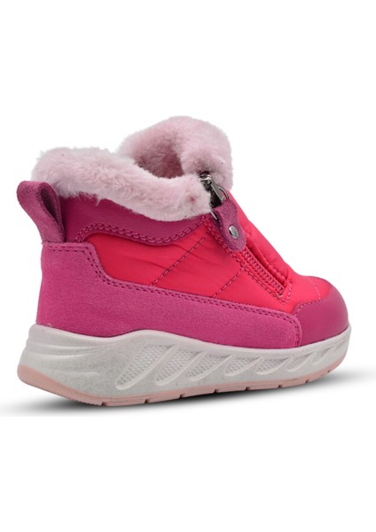 Manarola Çift Fermuarlı Içi Peluş Kürklü Paraşüt Kumaş Kız Çocuk Bot Fuşya fiyatları