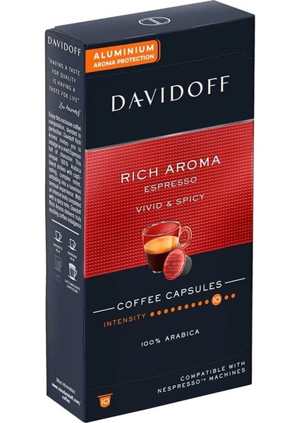 Nespresso Uyumlu Kapsül Kahve Rich Espresso 2 x 10 Adet