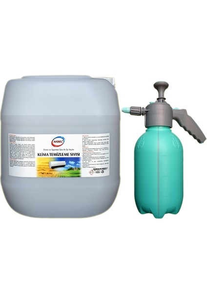 Klima Temizleme Sıvısı 20 Kg + 2 lt Profesyonel Uygulama Pompası