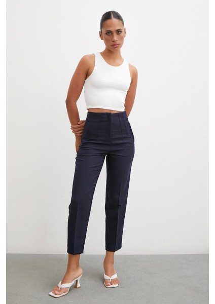 Skinny Kumaş Pantolon Lacivert modelleri