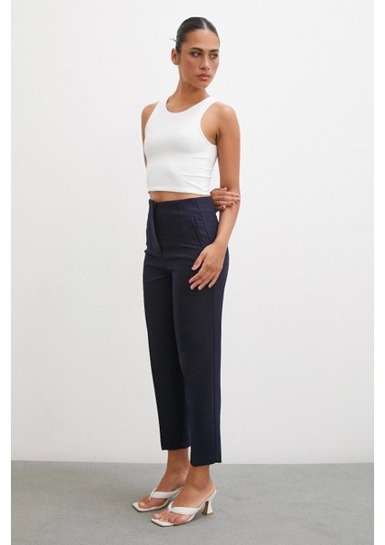 Skinny Kumaş Pantolon Lacivert fırsatları