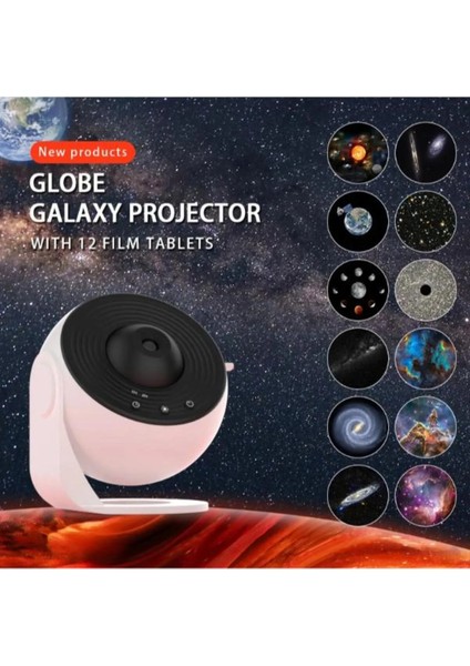 Galaxy Projektör Gece Lambası, Yıldızlı Projektör, Gökyüzü Gece Lambası Projektör Lambası