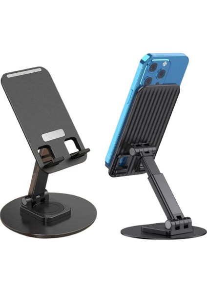 Vos Versa VVE1039 Metal 360° Dönebilen Katlanır Telefon ve Tablet Standı