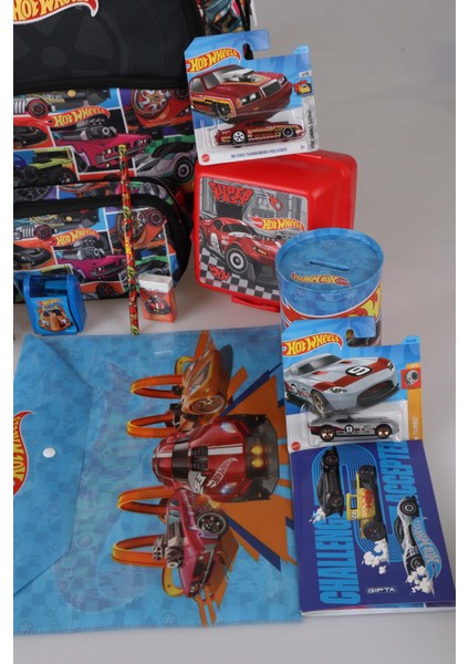 Yeni Sezon Lisanslı Hot Wheels Okul,kalem Çantası Ile Matara,beslenme Kabı ve Kırtasiye Seti Çıtçıt Dosya,kalem,silgi,kumbara,kalemtraş,resim Defteri,okul Etiketi fiyatları