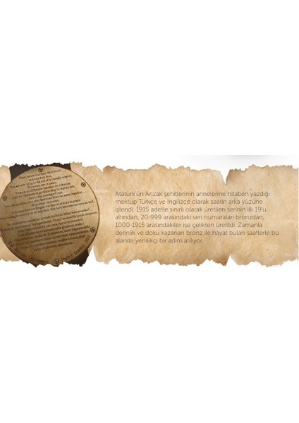 Istanbul Zaman Kumpanyası - 1915 Saat Koleksiyonu Bronz Kasa Gri modelleri