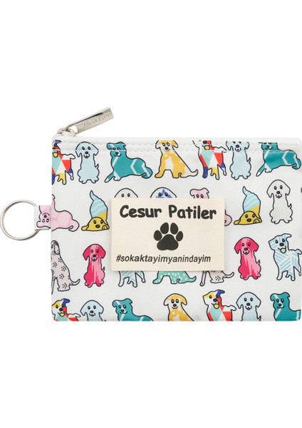 Cesur Patiler Köpek Desenli Anahtarlıklı Mini Çanta 13CMX10CM fiyatları