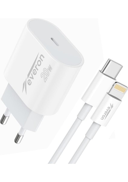 20W Pd Typec Iphone Kablolu Şarj Cihazı EVR-013-I