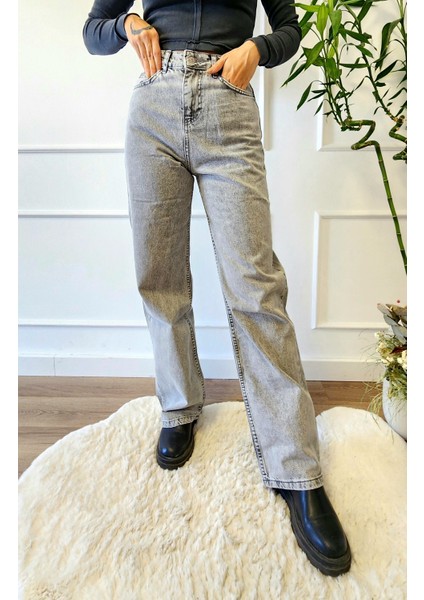 Yüksek Bel Boyfriend Jeans