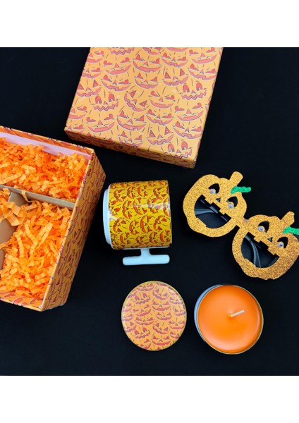 Boo Bal Kabağı Halloween Tasarımlı Cadılar Bayramı Hediye Seti modelleri