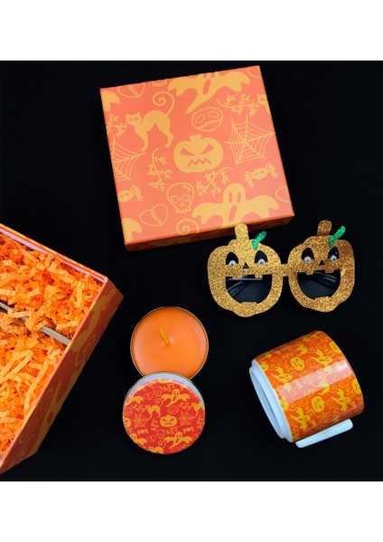 Boo Hayalet Halloween Tasarımlı Cadılar Bayramı Hediye Seti modelleri