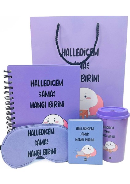 Halledicem Ama Hangi Birinitasarımlı Karton Kutulu Set