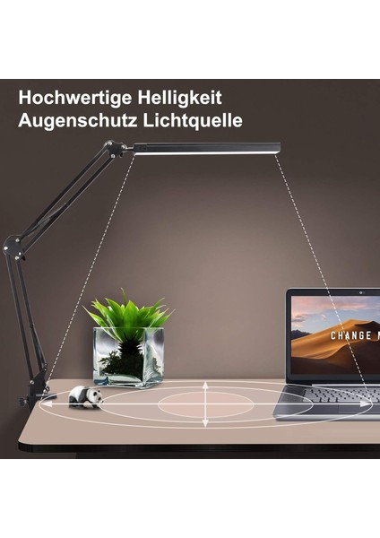 Dekoratif Led Masa Lambası Sy040 Usb Kablolu Kademeli 3 Eklemli Led Masa Lambası, Kıskaçlı Model Çalışma Masası Lambası Kitap Okuma Için Işık Sy040
