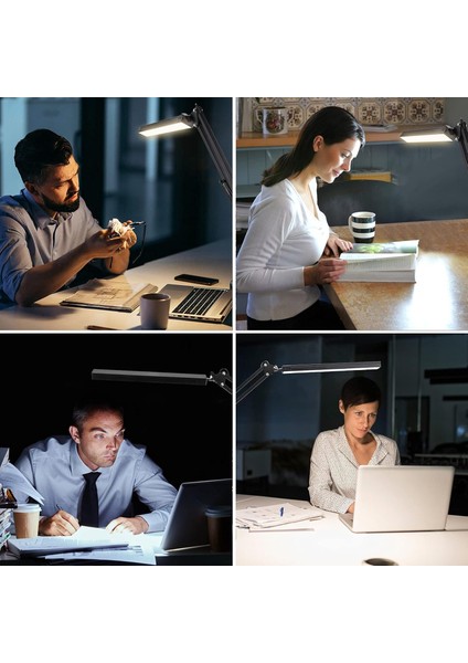 Dekoratif Led Masa Lambası Sy040 Usb Kablolu Kademeli 3 Eklemli Led Masa Lambası, Kıskaçlı Model Çalışma Masası Lambası Kitap Okuma Için Işık Sy040