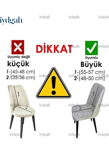 Büyük Oval Tuğla Desen Yüksek Kaliteli Sandalye Kılıfı, Sandalye Örtüsü, Hasır Desen, Lastikli, Likralı , Yıkanabılır 1 Adet Gri Renk