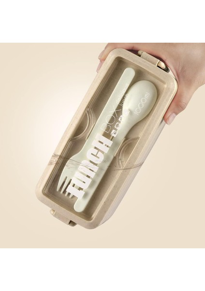 3'ü 1 Arada Bölmeli Sızdırmaz Istiflenebilir Yemek Beslenme Kutusu 1l (Yurt Dışından) indirimleri