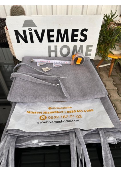 Branda Balkon Perdesi Kornişli ve Bağcıklı Fon Perde fiyatları