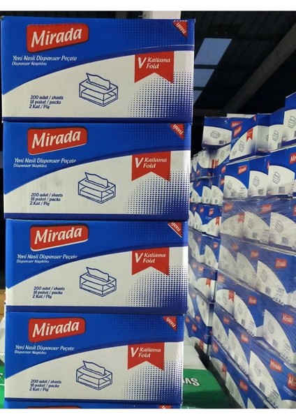 Dispenser Peçete Yeni Nesil V Katlama (18*200)*4 Kl