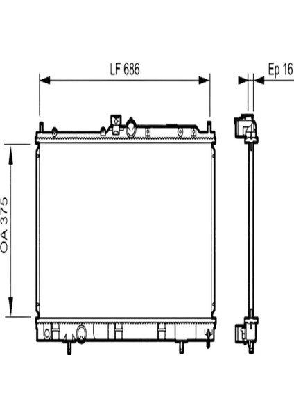 Motor Su Radyatoru Mıtsubıshı Lancer 0307 Manuel